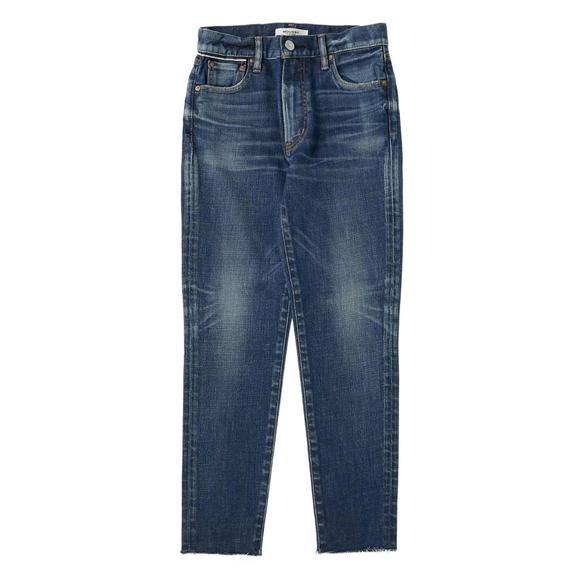 NEW MOUSSY mv sonyea skinny-hi jeans in blue - Picture 1 of 1